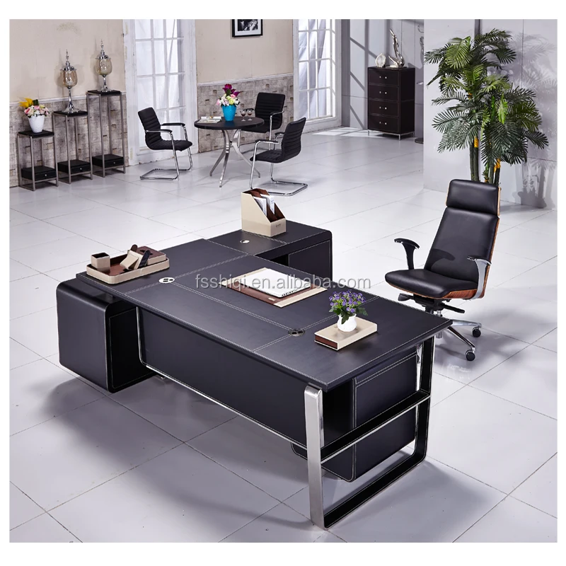Luxury Office Furniture Modern Leather Design Desk Executive Desks