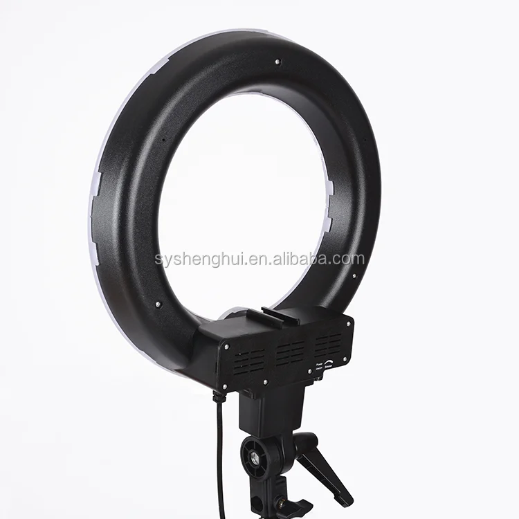 

14inch 5500K Dimmable 180 Pcs LED Adjustable Ring Light With Diffusers, White