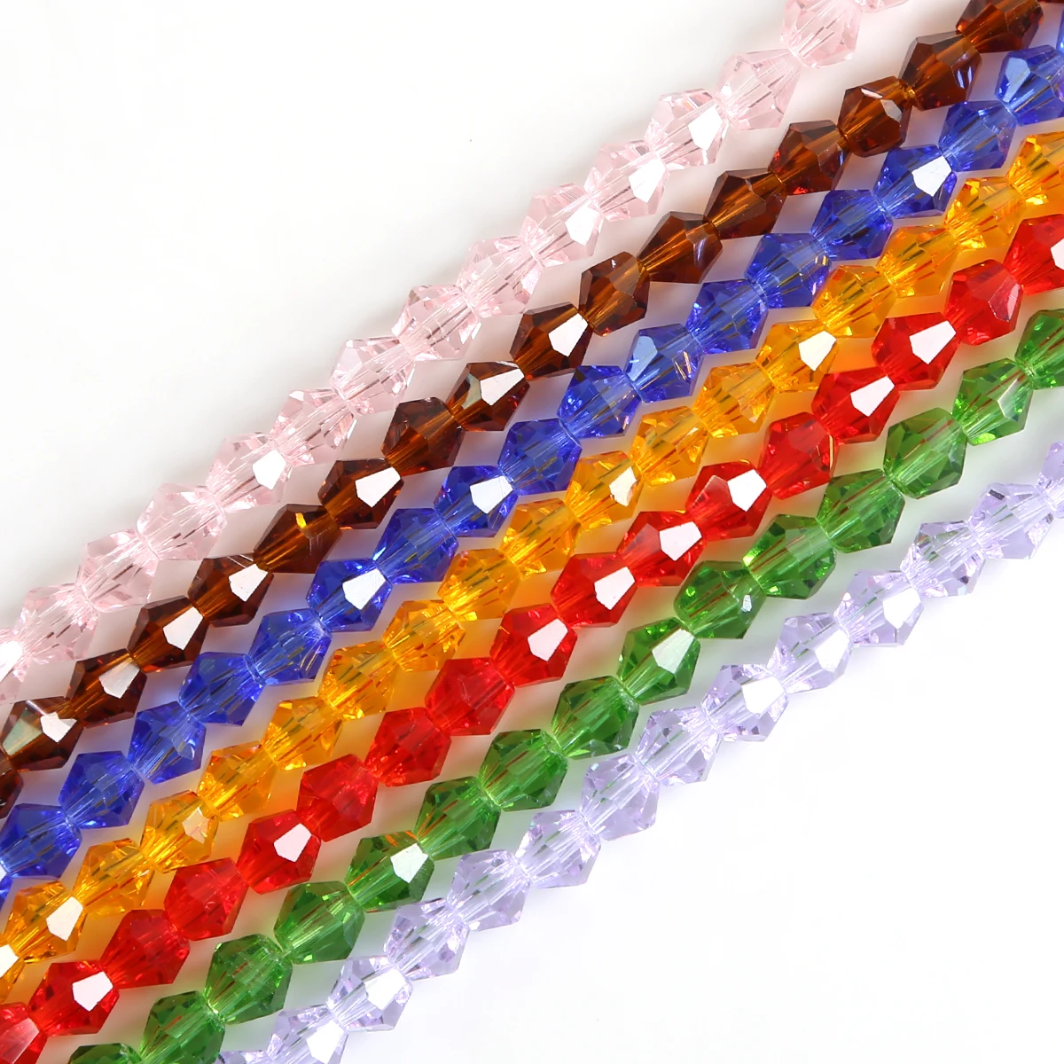 

3mm/4mm/6m Loose Spacer Bicone Glass Beads for Jewelry Making Needlework Accessories Diy Faceted Austrian Crystal Beads