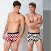 Modal geometric men's briefs basics sexy underwear