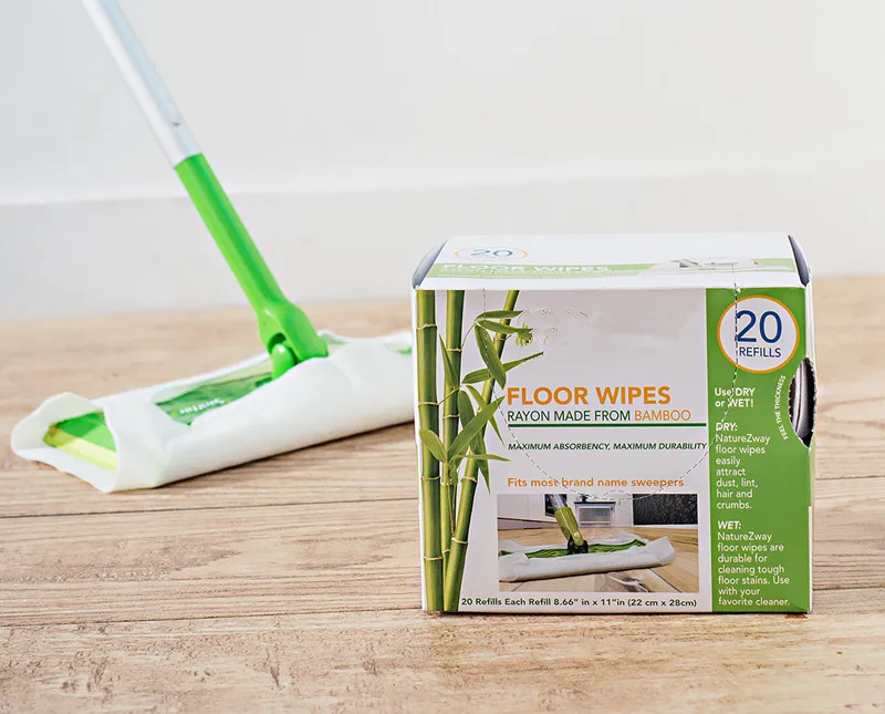 100 Polyester Nonwoven Ecofriendly Disposable Floor Cleaning Flat Mop