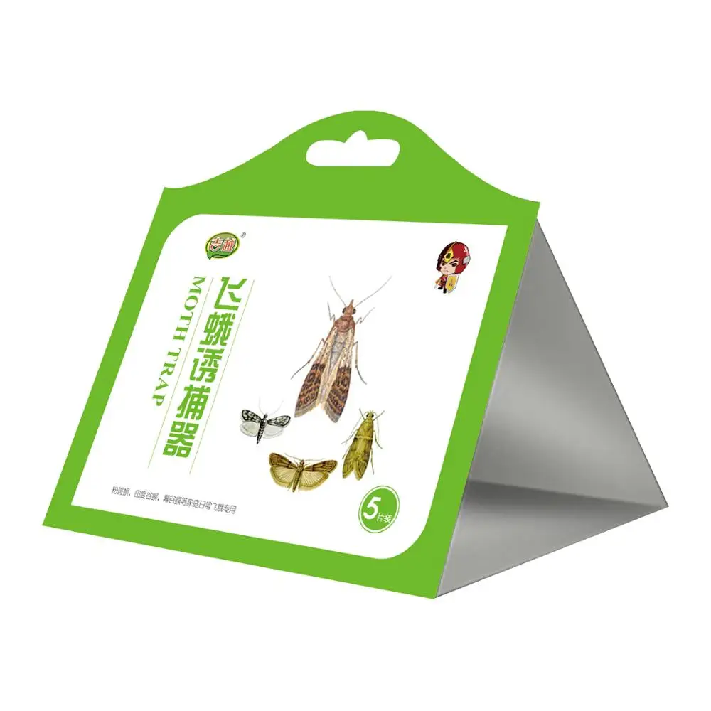 Premium Clothes Moth Trap Pheromone Attractant Safe, Non-Toxic, and Insecticide Free Easy to Use and Effective 5 Pack
