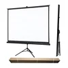 84 inch 4:3 factory price is cheap and easy to move white fiber cloth bracket outdoor indoor tripod projection screen