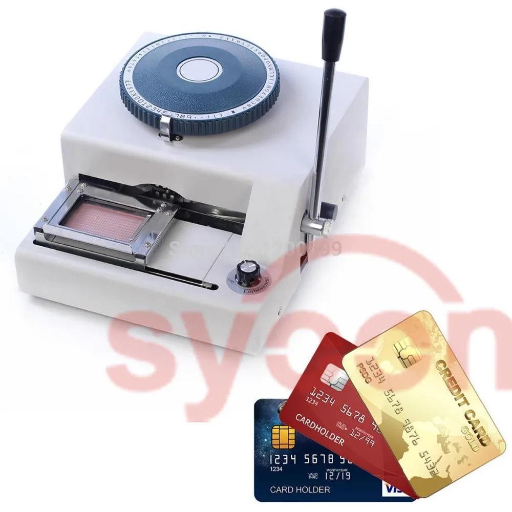 Updated 72 Character Code Pvc Card Embosser Embossing Pvc Card Making
