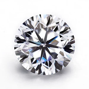 Top quality DEF color VVS Round diamond cut loose synthetic moissanites stones price per carat 2