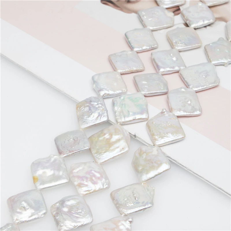 

New original big fresh water baroque pearl necklace with factory price, White