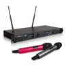 High Quality Economic Handheld Style Microphone Multi 2x100 Channels Wireless Communication UHF KARAOKE Wireless Microphone