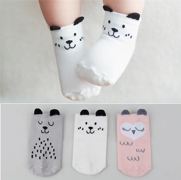 

Infant Baby Boy Girl Cotton Socks Autumn Winter Floor Anti Slip Socks Cartoon Animal Pattern Newborn Baby Socks, Picture