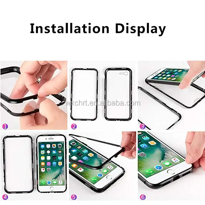 CHRT Magnetic 360 Case Magnetic Absorption Technology Magnetic Mobile Phone Case for iPhone X