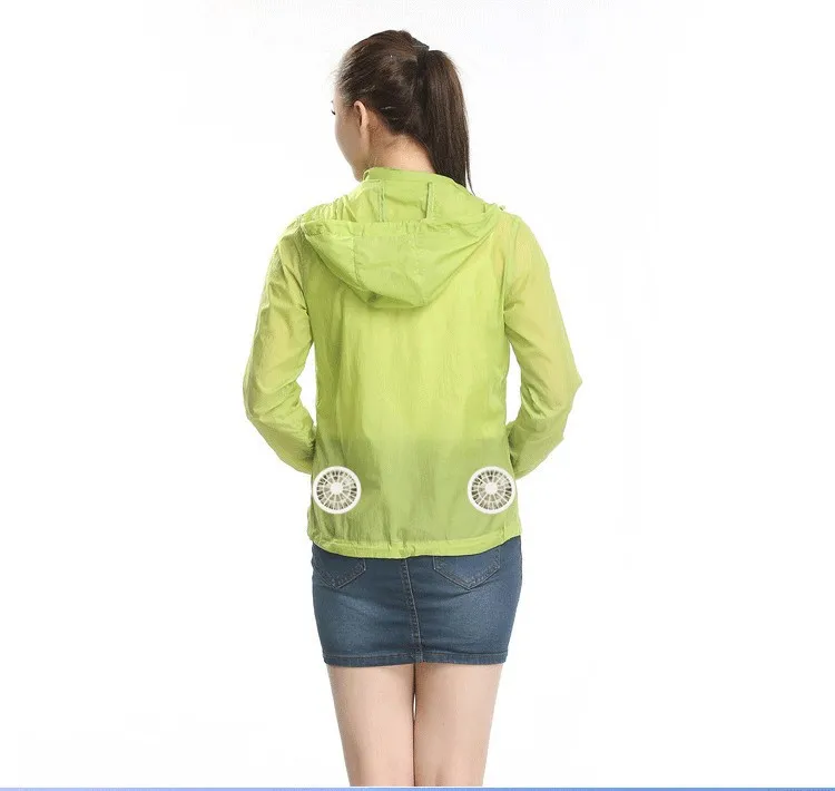 

2019 Hot Selling Air Conditioning Clothes For men and Women Cooling Jacket With Fan Air Conditioned Cooler, Beige