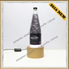 acrylic gold plating sparkling liquor bottle glorifier display stand, led bottle rotate display rack,single bottle stand