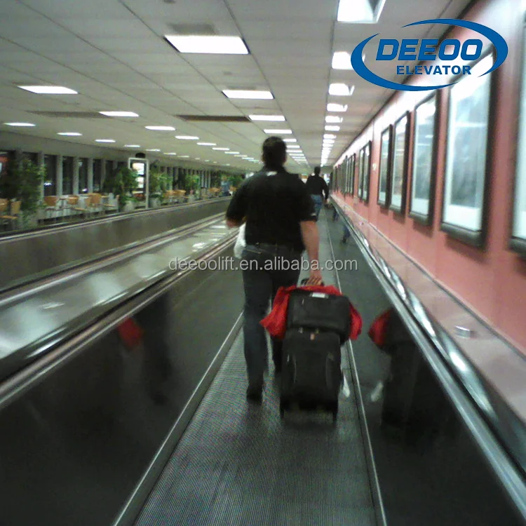 
CE Standard Indoor Horizontal Stainless Steel Auto Moving Walks for Shopping Center Airport 