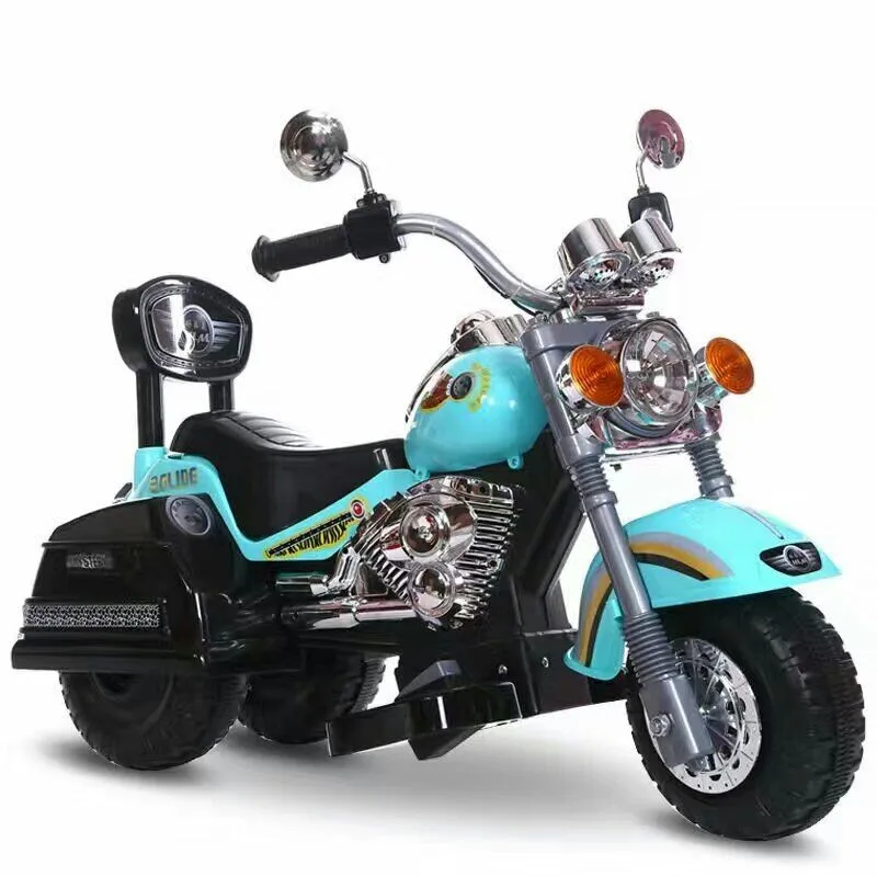 Children Ride On Plastic Motorbike Baby Toy Battery Powered Harley Kids ...