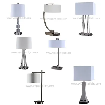 Ul Listed Modern Design Brushed Nickel Hotel Bedside Lamp ...