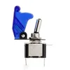 Car Boat SPST Blue LED Light 12V 20A Metal Tip Toggle ON/OFF Switch