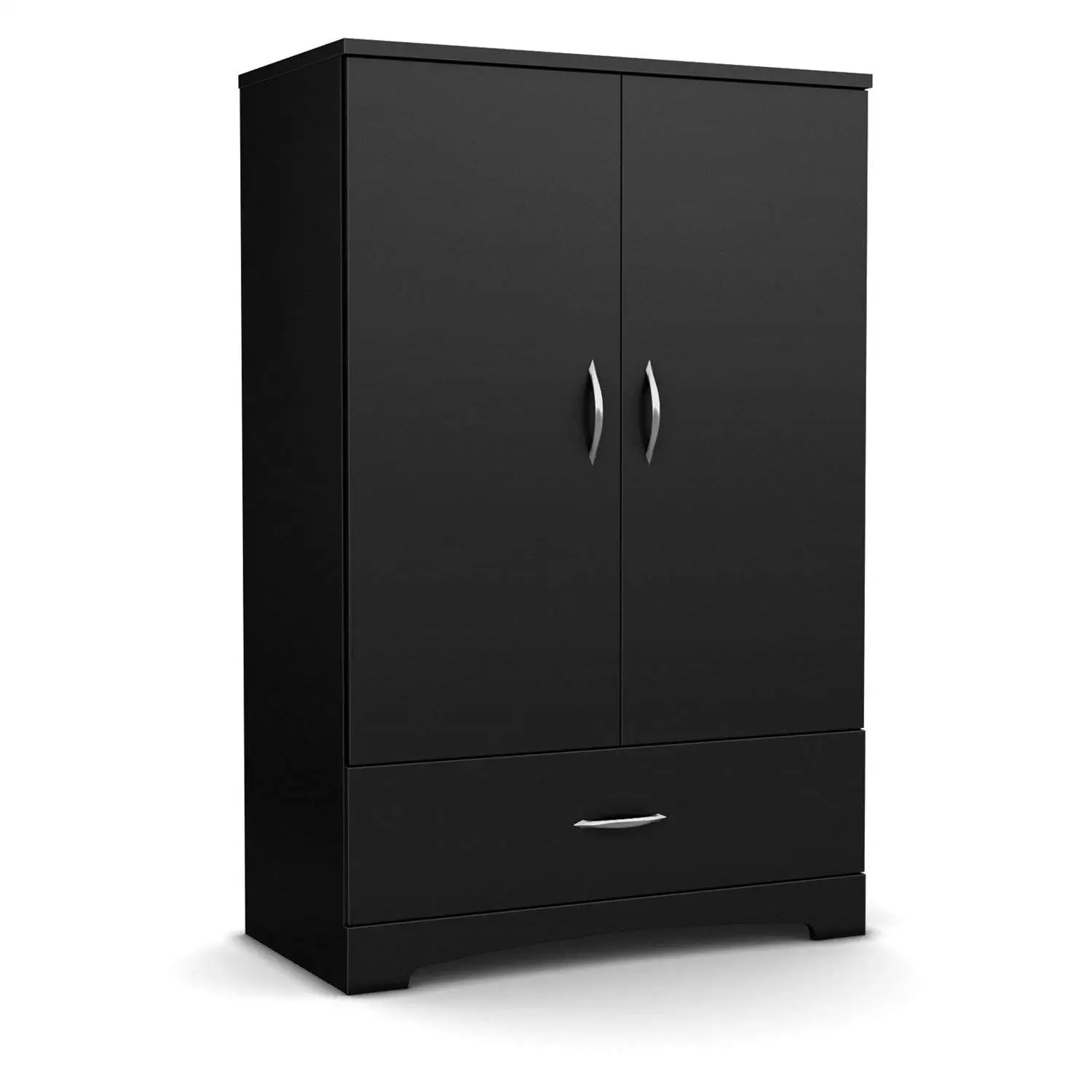 Black Storage Armoire Find Deals On Get Quotations Black 2 Door Bedroom Armoire Waredrobe With Bottom Storage Drawerblack