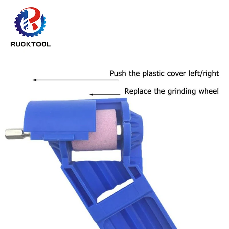 
Free Shipping 2-12.5mm Portable Drill Bit Sharpener Corundum Grinding Wheel Powered Tool for Drill Polishing 