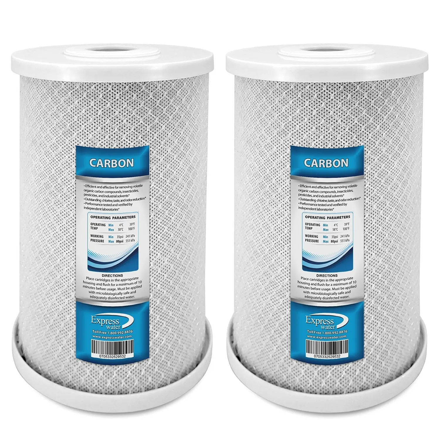 NSF 42 Certified 1 Replacement .5 Micron CTO Water Purifier Filter Lake