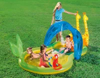 

Factory wholesale Bestway 53060 thickening inflatable baby ball pool, children fishing swimming pool