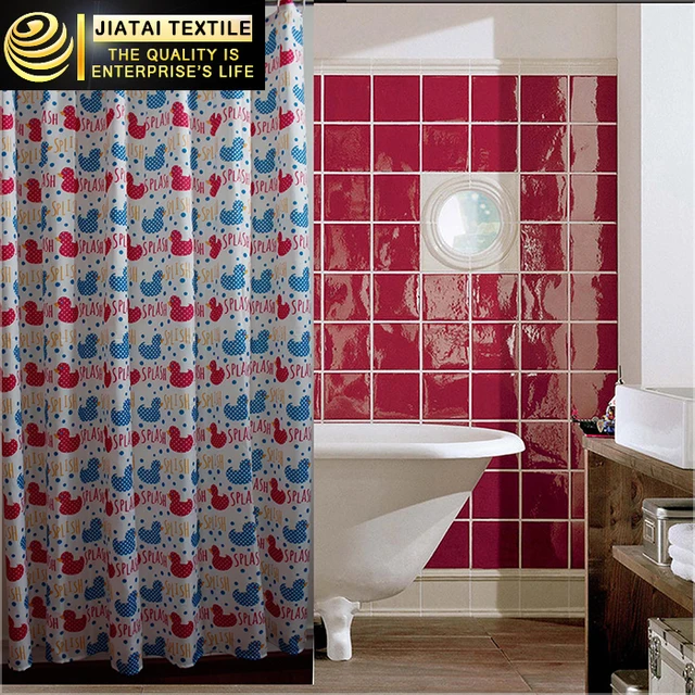 Kids Cartoon Bathroom Curtains Online Cute Cheap Children Shower