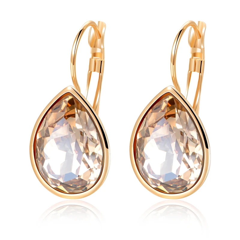 

Simple Style Latest Wedding Gemstone Earring Fashion Earrings Women Jewelry, Gold