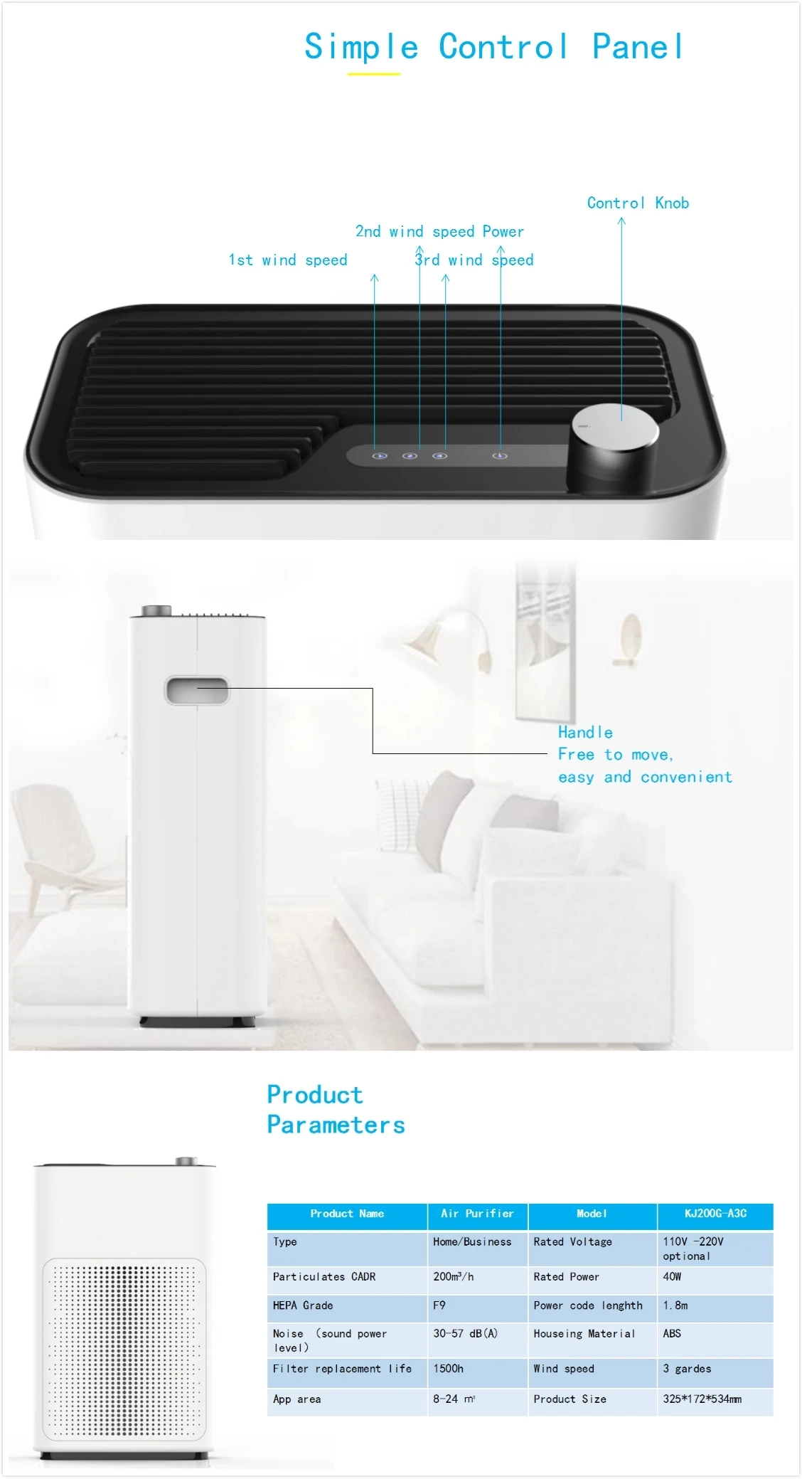 Ceiling Mounted Electrostatic Air Purifier For Commercial Air