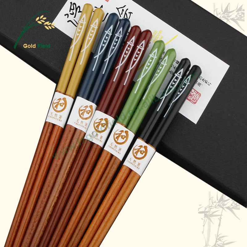 Japanese Wooden Chopsticks With Fish Logo Printing Buy