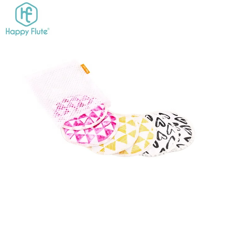 

Happyflute washable bresat pad reusable nursing pad soft bamboo terry breast pad, More than 300 designs