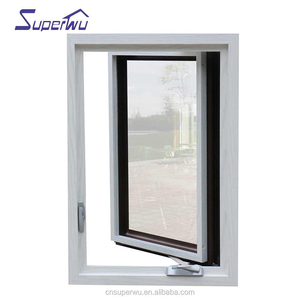 American design aluminium alloy casement window horizontal opening window with American standard