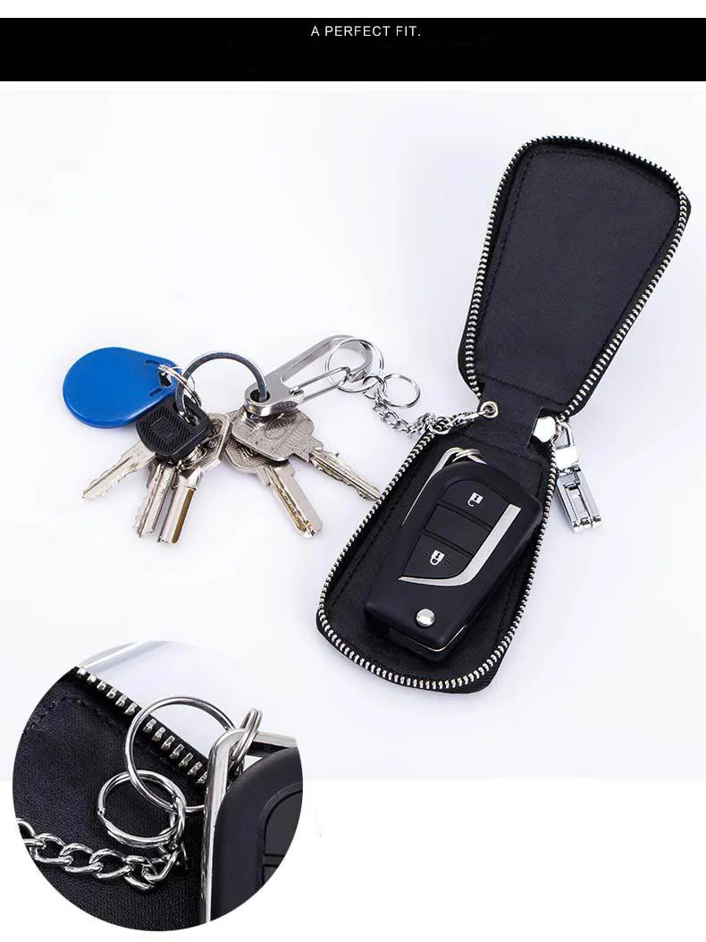 Key Case Genuine Leather Car Key Bag