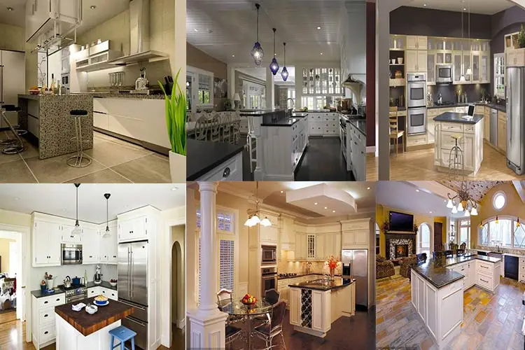 Custom Australian project high end quality cupboard Golden color of the lacquer that bake kitchen cabinet design