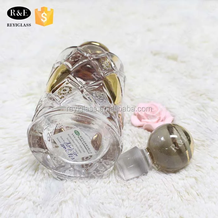 150ml Arabic Gold Glass Decanter Bottle For Oud Oil Buy 150ml Glass
