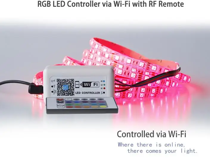 WIFI LED RGBW ZJ-WFUF-170 led controller for strip sets by Smart Phone