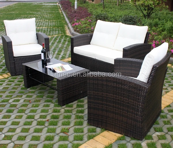 
rattan wicker garden sofa set 