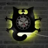 Cute Cat Design Preciser CD Wall Clocks For Wall Decor