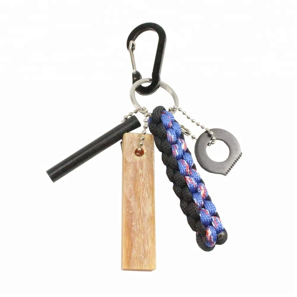Natural Fire Starter Fatwood Sticks Ferro Rod Flint With Steel Kit