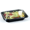 Plastic fruit container box salad wholesale disposable tray biodegradable packaging black free samples