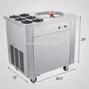 Fried Ice Cream Machine Ice Cream Yogurt Roller Maker For Yogurt with 1 Pan 6 Buckets
