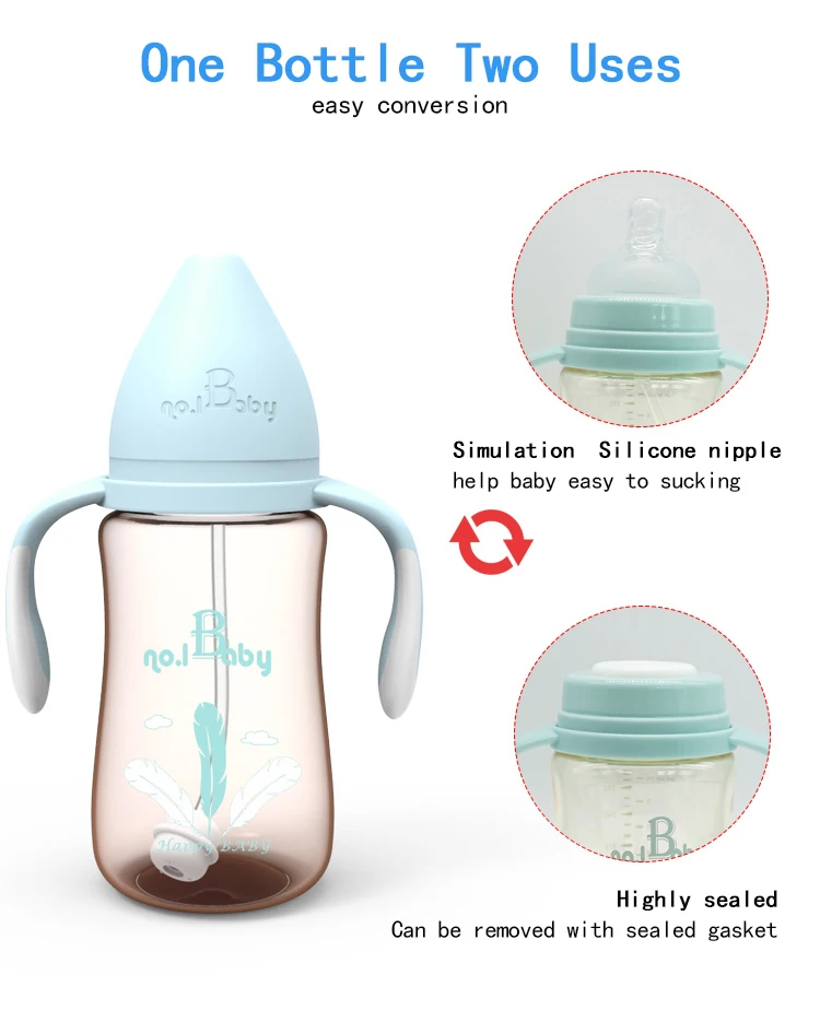 Top 1 Sales Latest Design Classic Ppsu Free Samples 240ml Baby Bottle