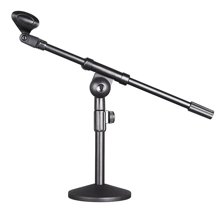 

Manufacturers Supply Lazy Bracket Desktop Custom Desktop Folding Microphone Stand, Black