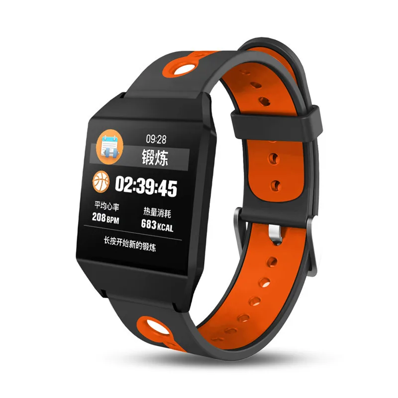 

2018 New Arrival Smart Bracelets Distance Track Sport Watch with heart rate monitor, Customized colors