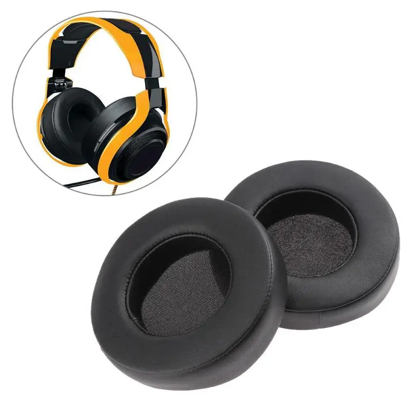 

Free Ship 1Pair Replacement Soft Earpads Earmuffs Cushion Cover For Razer ManO War 7.1 Headphone Ear Pads Headset Accessories