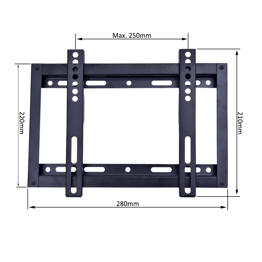 
Hotel and home lcd led tv support universal fixed slim plasma tv wall bracket mount for 14