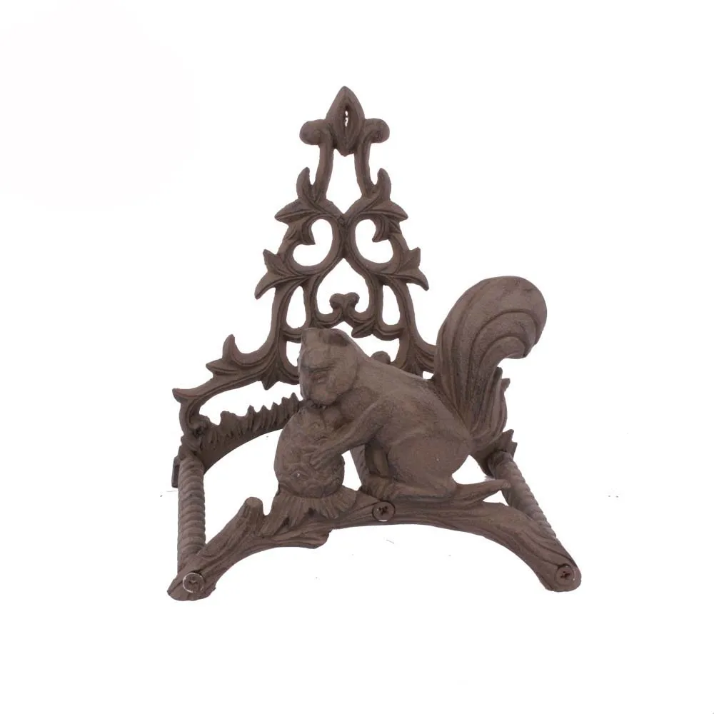 Garden decor wall mount antique metal hose holder.jpg