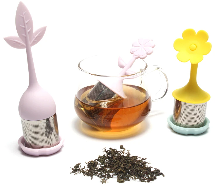 

Factory Price stainless steel mesh loose leaf tea mug infuser set