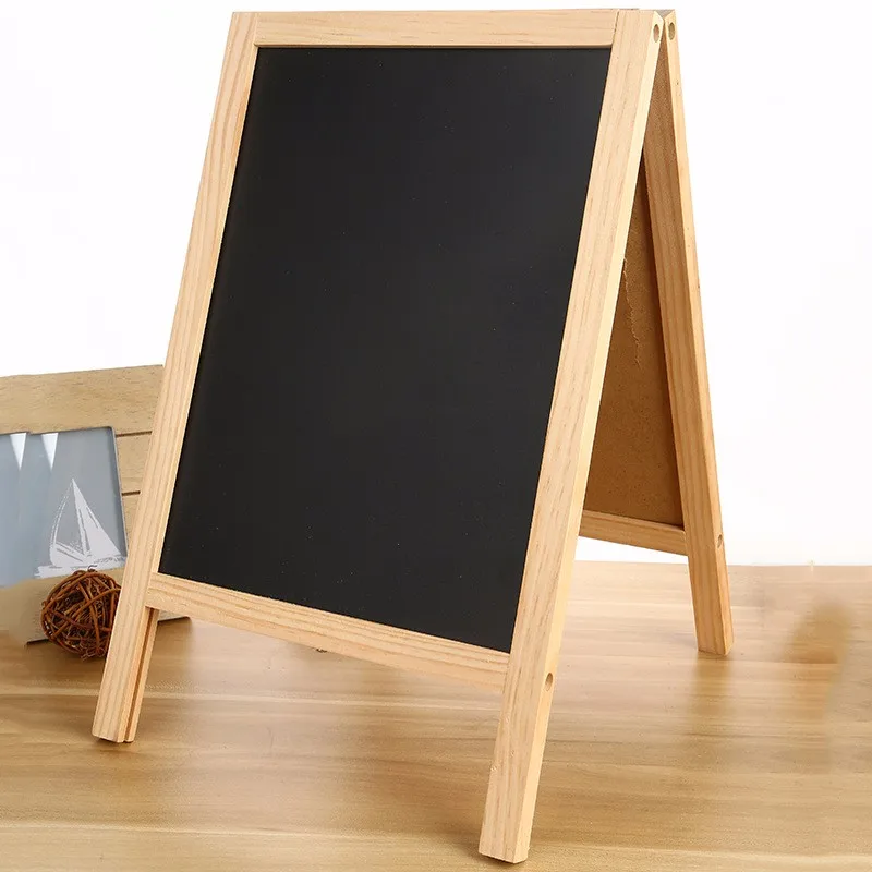 Double Side Wooden Folding Blackboard With Stand - Buy Double Side ...