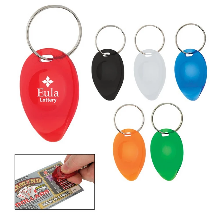Customized Plastic Lottery Scratcher Keychain Buy Lottery Scratcher