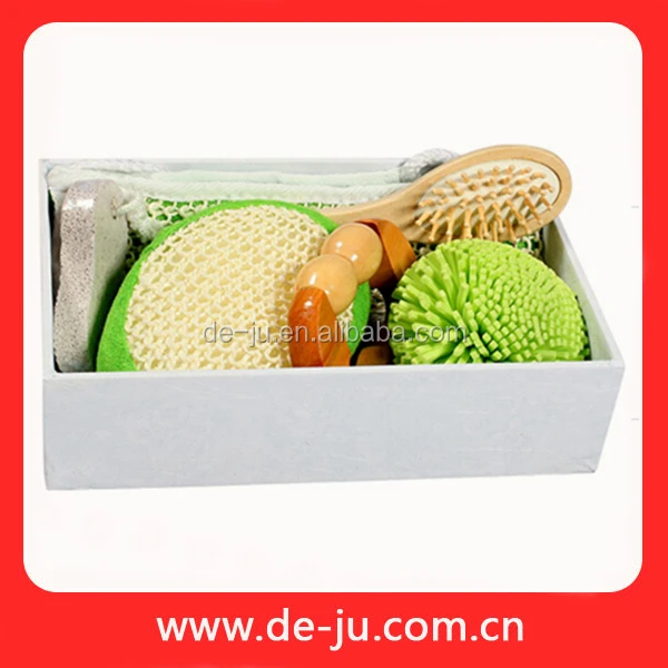 Bath Cleaning Tools Square Paper Box Spa Set