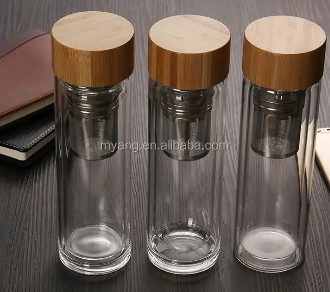 Bpa Free Glass Water Bottle/ Glass Tea Bottle/wholesale Tritan Water