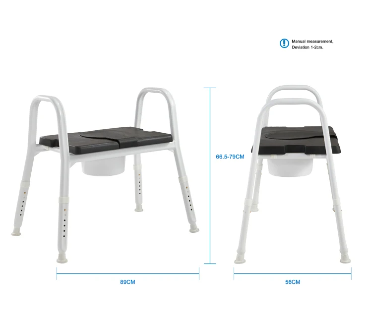 Hospital Bathroom Toilet Aluminium Frame Soft Seat ...